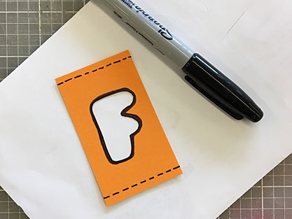 Adding details with a black Sharpie marker
