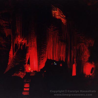 Flag Inside Meramec Caverns