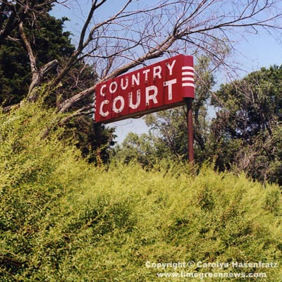 Country Court Sign