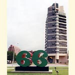 Price Tower with Route 66 Sculpture