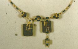 necklace made with polymer clay beads