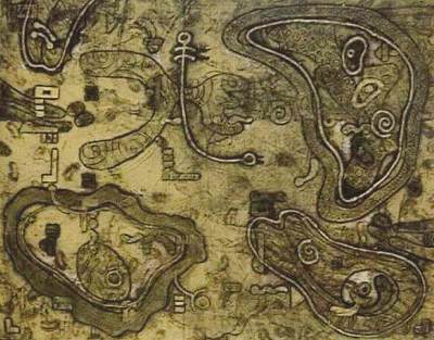 collograph print by Carolyn