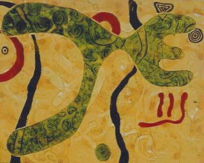 monoprint by Carolyn