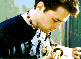 Mark wears the Networker Necklace Mail Art project