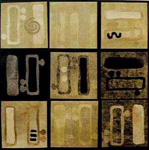 detail of collage by Carolyn